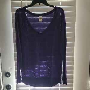 PINK Victoria's Secret Purple Long Sleeve Tee